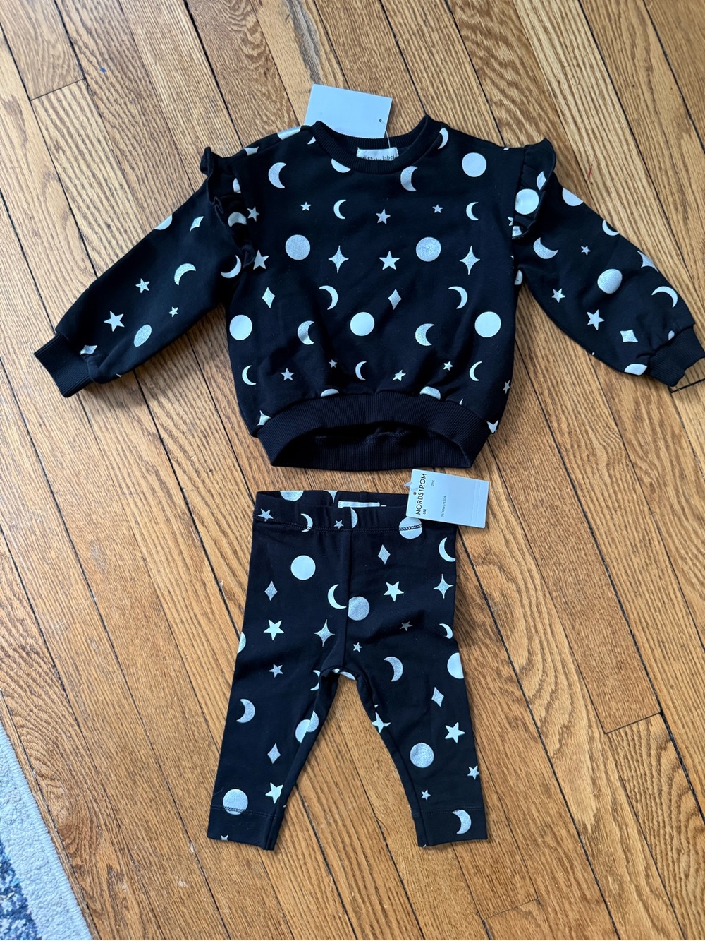 Miles The Label Star Print Matching Set - Size 6 Months - NWT